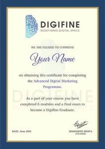 Digital Marketing Certification 1